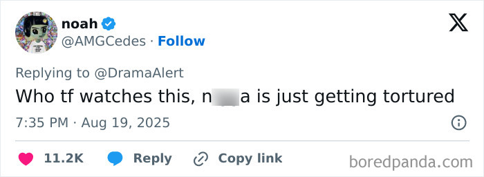 Screenshot of a tweet discussing a famous streamer enduring cruelty during a live broadcast, commenting on the distressing event. Screenshot of a tweet discussing a famous streamer enduring cruelty during a live broadcast, commenting on the distressing event.