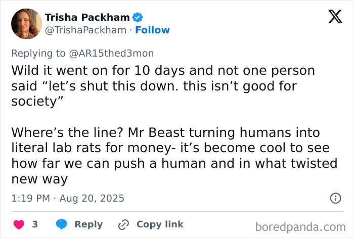 Tweet discussing a famous streamer’s 10-day struggle and the cruelty they faced live on air, raising awareness. Tweet discussing a famous streamer’s 10-day struggle and the cruelty they faced live on air, raising awareness.