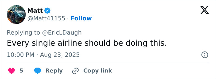 Twitter user Matt replying to a tweet about airline sparks outrage with controversial new rule affecting plus-size passengers. Twitter user Matt replying to a tweet about airline sparks outrage with controversial new rule affecting plus-size passengers.