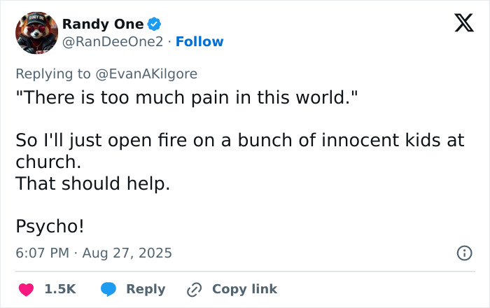 Screenshot of a tweet revealing chilling manifesto details linked to Minneapolis Catholic school suspect’s psychotic obsession. Screenshot of a tweet revealing chilling manifesto details linked to Minneapolis Catholic school suspect’s psychotic obsession.