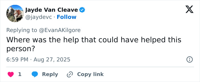 Tweet questioning the lack of help for the Minneapolis Catholic school suspect amid manifesto video revelations. Tweet questioning the lack of help for the Minneapolis Catholic school suspect amid manifesto video revelations.