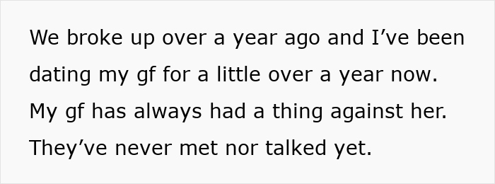Text excerpt about a woman going ballistic on her boyfriend for agreeing to mow his ex's lawn, causing online complaints. Text excerpt about a woman going ballistic on her boyfriend for agreeing to mow his ex's lawn, causing online complaints.