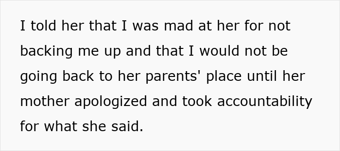 Text excerpt showing a confrontation after racist mom insults daughter&rsquo;s girlfriend&rsquo;s Black parents leading to a woman leaving in tears.