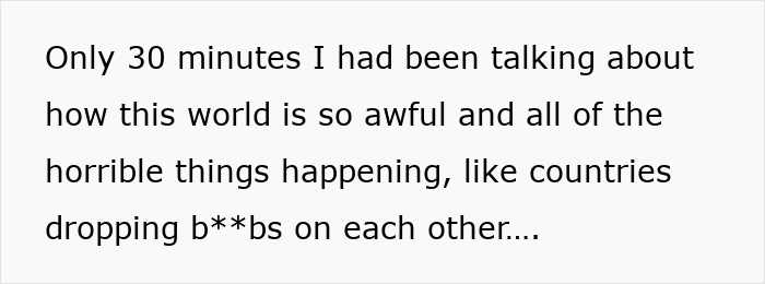 Text excerpt discussing a personal reflection on the world's problems related to a genetic condition in a pregnant sister. Text excerpt discussing a personal reflection on the world's problems related to a genetic condition in a pregnant sister.