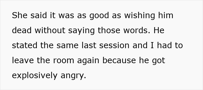Text on a white background describing a guy trying to become his teen stepson's real dad but losing it after being rejected again. - 17