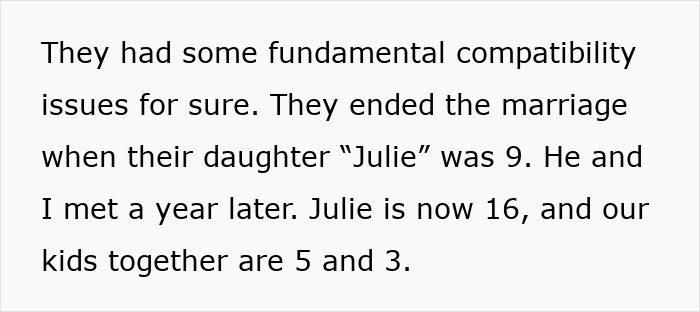 Text about man&rsquo;s family issues with two kids and a stepdaughter causing tension at home.