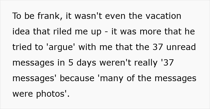 Text about frustration with a friend messaging frequently, highlighting issues in friendship communication and boundaries.