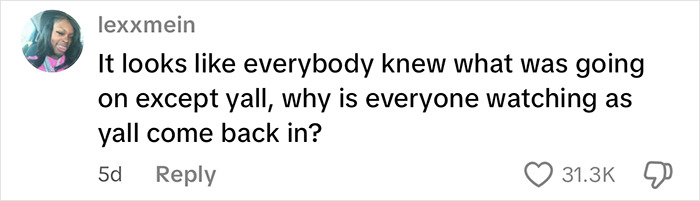 Social media comment expressing confusion about bystanders not helping a woman after a trafficking rescue warning. Social media comment expressing confusion about bystanders not helping a woman after a trafficking rescue warning.