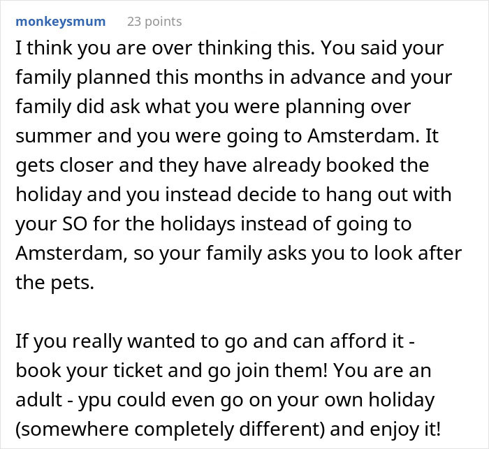 "I Cried So Much I Had Cramps": Woman Freaks Over Family Vacation, People Tell Her To Grow Up