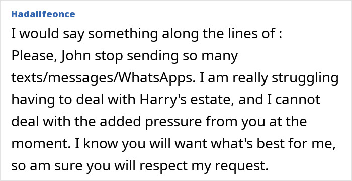 Screenshot of a message asking a friend to stop messaging due to personal struggles with pressure and respect for friendship.