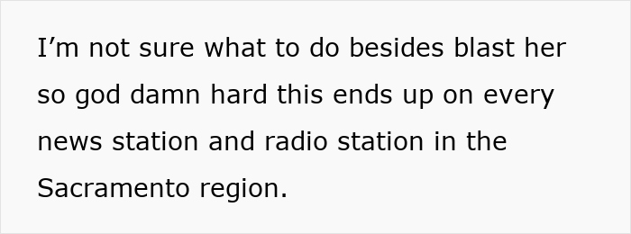 Text expressing frustration over an incident involving a husky and a woman, highlighting the owner's clear and loud revenge. - 22