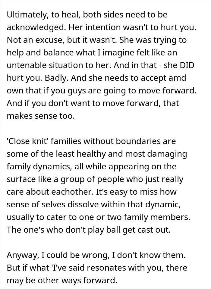 Text discussing the impact of secret cyber-bullying by a wife’s family and banning them from seeing the son. - 48