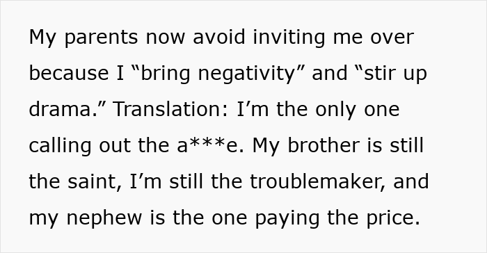 Text about family conflict involving a nephew’s safety and an aunt calling CPS on a controlling brother. Text about family conflict involving a nephew’s safety and an aunt calling CPS on a controlling brother.