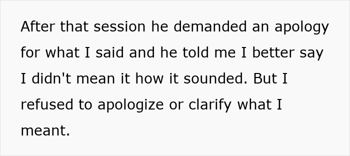 Text excerpt showing a man demanding an apology and feeling rejected in his attempt to become a teen stepson's real dad. - 18