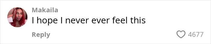 Comment by Makaila expressing hope to never feel regret, related to mom with over 30 tattoos sparking debate.