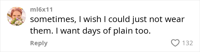 Comment from mom with over 30 tattoos expressing regret and wishing for plain skin days.