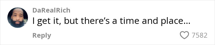 Comment by DaRealRich saying I get it but there&rsquo;s a time and place, discussing teacher showing off too many curves back to school debate.