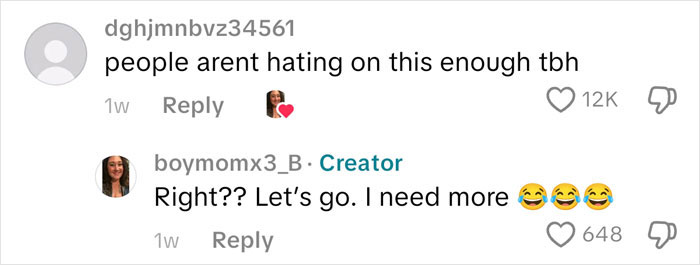 Screenshot of a social media comment thread discussing an American family grocery haul with users reacting positively.