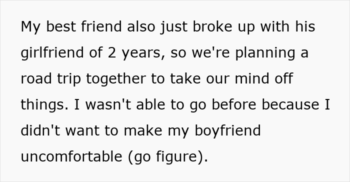 Text post about a guy pretending to be single at a party and making dumb excuses when confronted by his girlfriend.