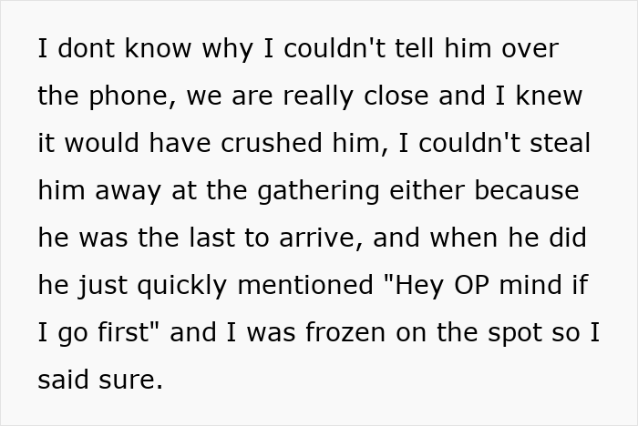 Woman needing support from family after devastating news faces drama from sister-in-law feeling outshined at gathering.