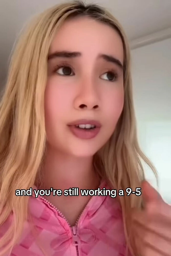 Young adult star speaking in a video, discussing women working 9 to 5 jobs and promoting OnlyFans. Young adult star speaking in a video, discussing women working 9 to 5 jobs and promoting OnlyFans.