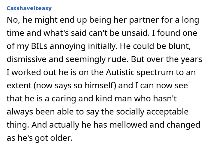 Commenter discusses sister’s boyfriend being fake and whether to reveal the truth about his behavior and character. - 16