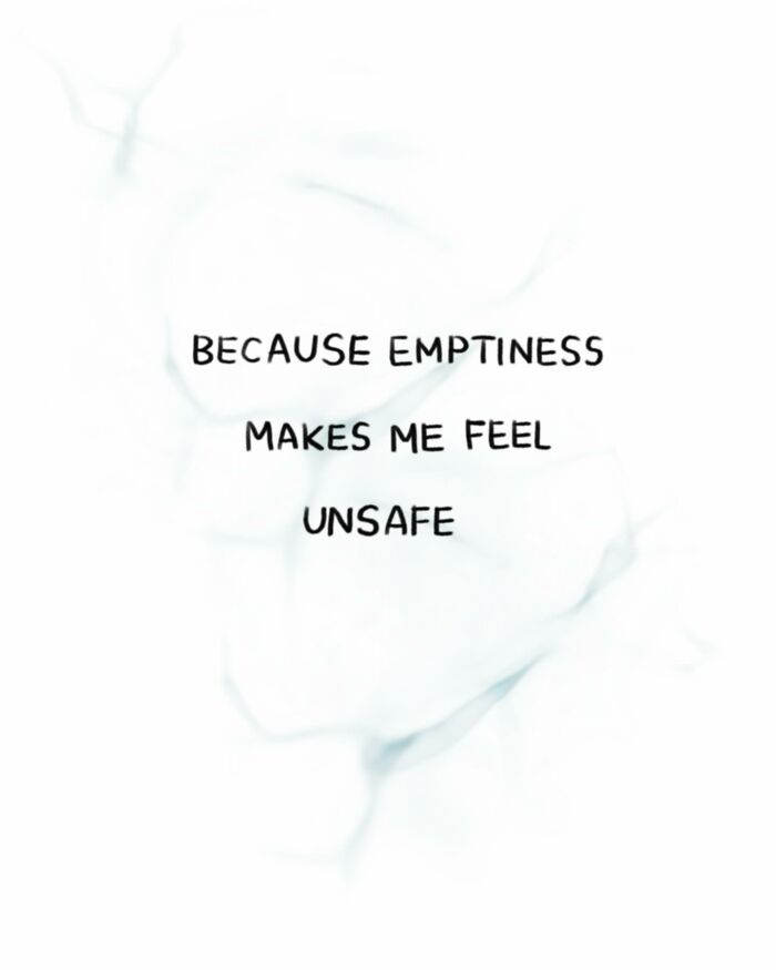 Comic art showing a fish preferring gravel in a tank, highlighting the sad reality of many animals on this planet.