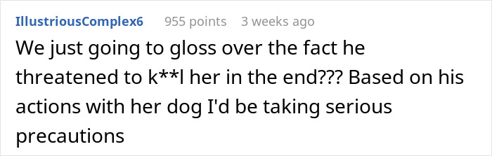 Online comment criticizing boyfriend for trying to stealthily euthanize girlfriend&rsquo;s dog causing backlash.