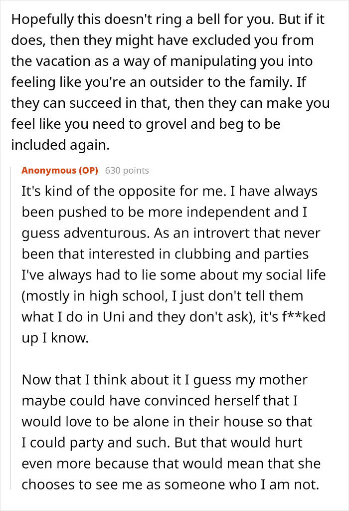 "I Cried So Much I Had Cramps": Woman Freaks Over Family Vacation, People Tell Her To Grow Up