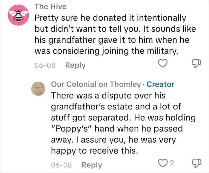 Comments discussing a woman refusing to keep a painting after reading the message written on the back. Comments discussing a woman refusing to keep a painting after reading the message written on the back.