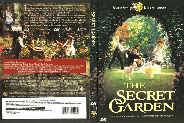 Poster of The Secret Garden movie featuring characters in a magical garden, evoking nostalgic 90s simpler days.