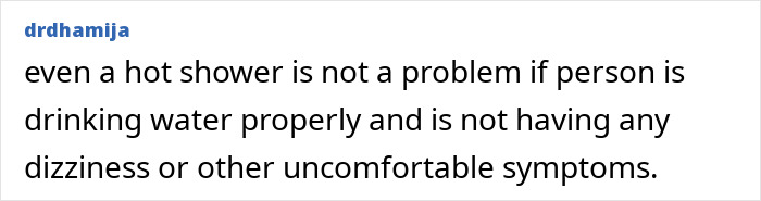 Comment about gymgoer experiencing dizziness after post-workout mistake and expert advice on hydration and safety tips.