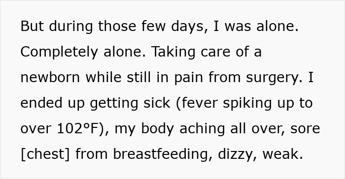 Man Enjoys Family Vacay While Wife, Who Had C-Section, Falls Sick Looking After Their Newborn Solo Man Enjoys Family Vacay While Wife, Who Had C-Section, Falls Sick Looking After Their Newborn Solo