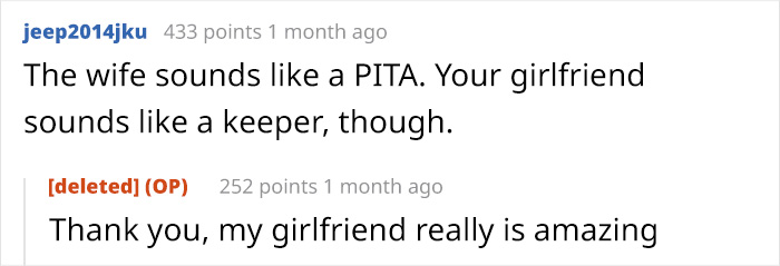 Screenshot of an online comment exchange where a user discusses a woman telling a deaf man he is quiet.