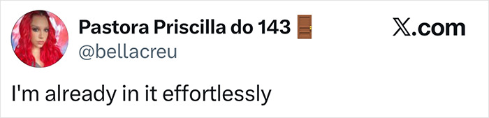 Social media post showing a woman with red hair referencing the tired girl beauty trend popular among Gen Z women.