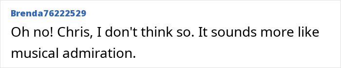 Comment discussing fans speculating on Shakira and Chris Martin romance after an emotional onstage moment.