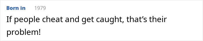 Text quote reading Chris Martin on cheating scandal saying if people cheat and get caught that&rsquo;s their problem, discussing controversy online.