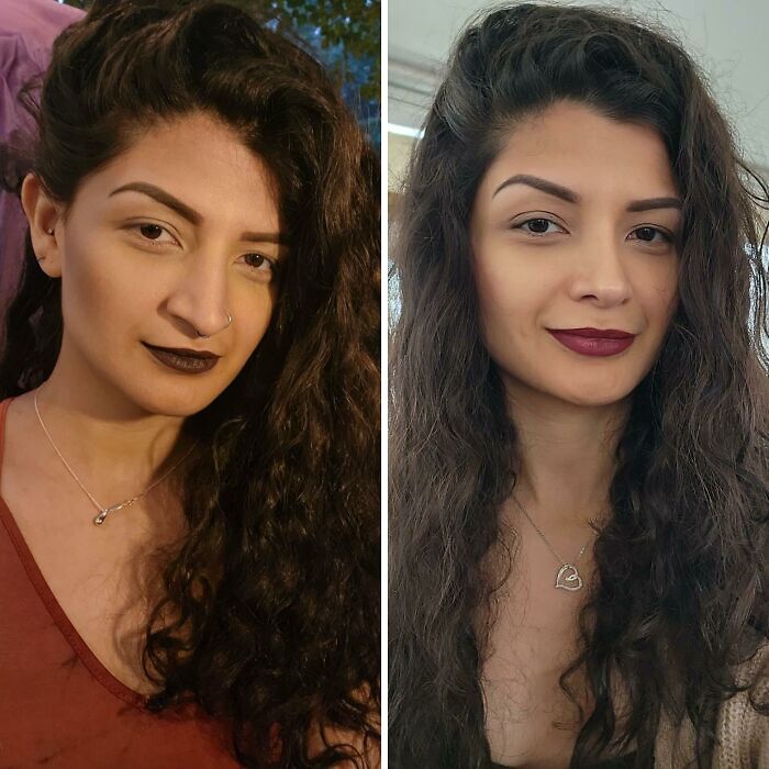 Before and after plastic surgery photos showing transformation from everyday mom look to glamorous Beverly Hills housewife style.