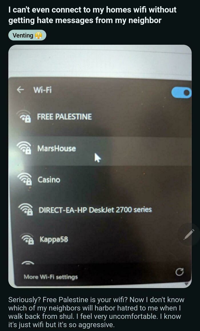 Screenshot of a Wi-Fi network list showing locked connections, illustrating there was an attempt moment failing spectacularly.