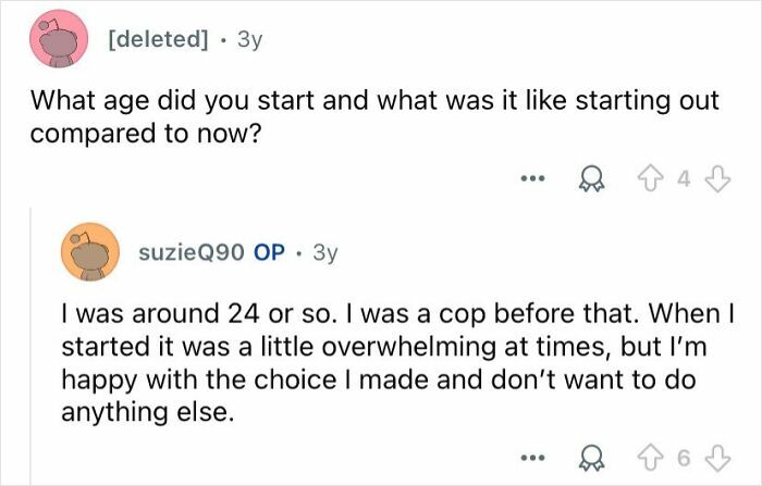 Online discussion featuring a private investigator answering questions about their mysterious profession and career start.