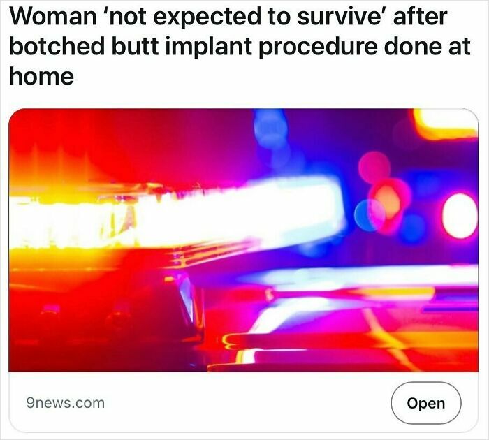 Police lights flashing in a blurred background illustrating shocking headlines that could pass for satire but are unfortunately true.