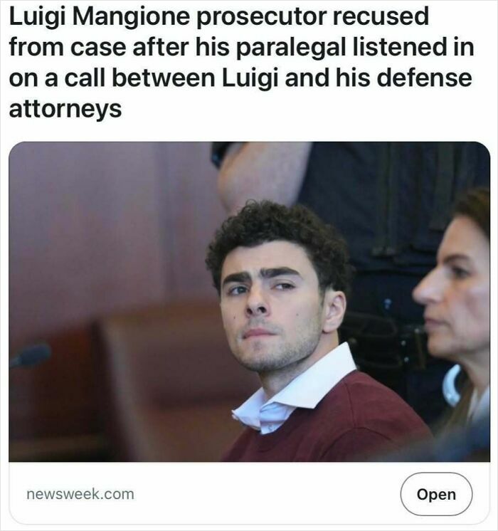 Young man in courtroom setting with headline about prosecutor recusal, reflecting satire but true news headlines.