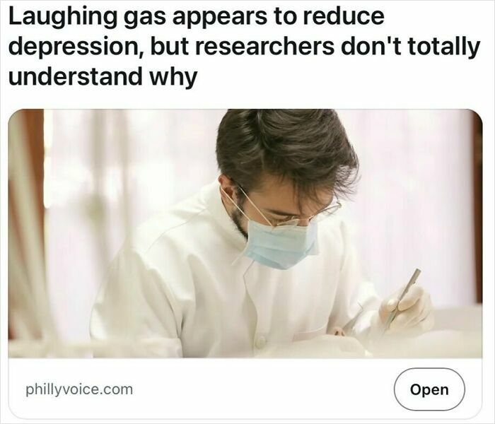 Medical professional wearing a mask examining a patient, illustrating headlines that could pass for satire but are true.