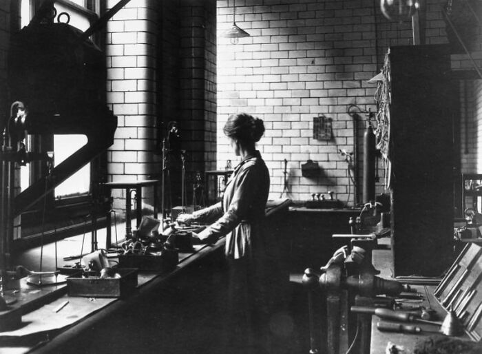Woman working in a factory during WWI, showcasing how women changed everything in the war effort and industry.