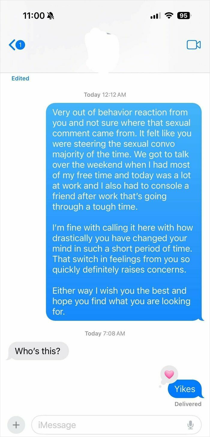 Text message screenshot showing a toxic conversation highlighting behaviors related to nice girls and nice guys.