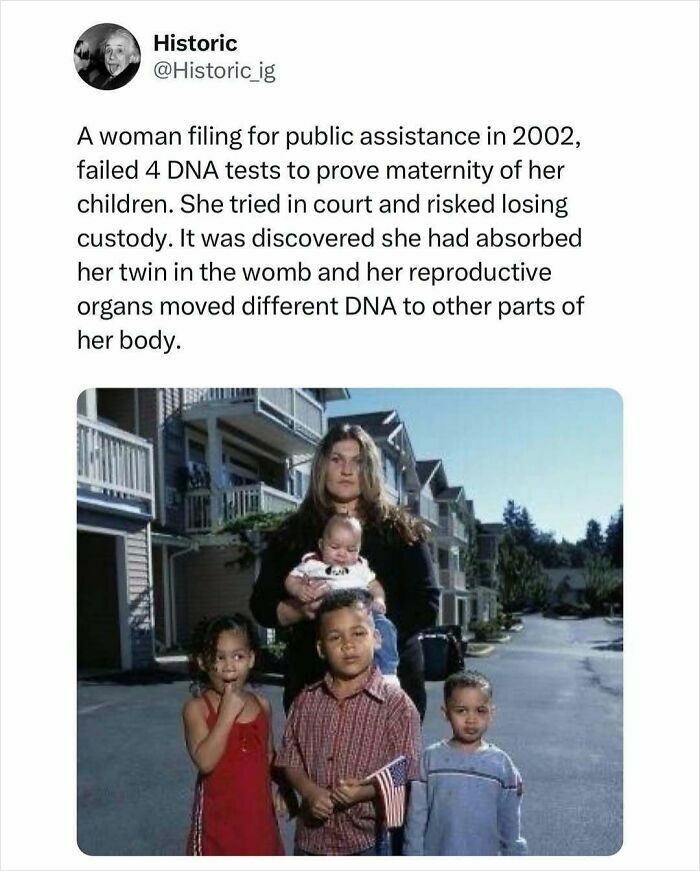 Woman with children outside suburban homes, related to DNA and historic concepts in interesting historic photos.