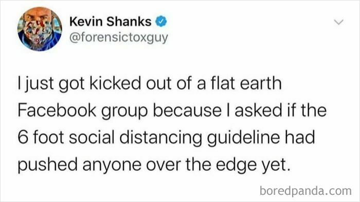 Screenshot of a medical meme tweet about social distancing, shared within funny and relatable medical memes for doctors.