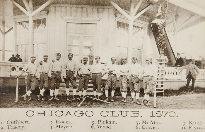Chicago Club baseball team in 1870, a gripping picture that tells the real story of 1800s America sports culture.