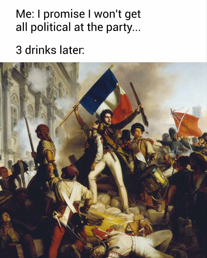 Historical painting showing a dramatic battle scene, perfect for memes from famous paintings meme collection.