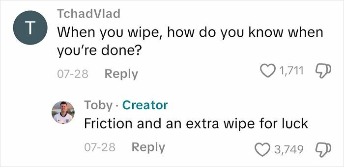 Screenshot of a Q&A discussing experiences of not seeing, with answers from an actual blind person.